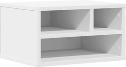 vidaXL - Printerkastje - 40x32x22,5 - cm - bewerkt - hout - wit
