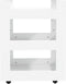 vidaXL - Keukentrolley - 60x45x80 - cm - bewerkt - hout - wit