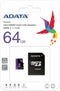 ADATA Micro SDXC 64GB - MicroSDXC UHS Class 10 - 10 Mb/s schrijfsnelheid - Zwart