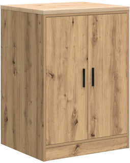 vidaXL - Garagekast - 60x51x85 - cm - massief - grenenhout - artisan - eikenkleurig