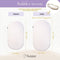 Yunioo Opvouwbaar Verschoonkussen – Waterafstotend & Afritsbare Hoes – Universeel Matras – 74x38x3 c
