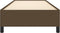 vidaXL - Bedframe - zonder - matras - 80x200 - cm - stof - donkerbruin