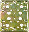 Bevestigingsplaatje AMIG 504-12126 Bichromaat Gouden Staal (200 x 100 mm)