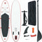 vidaXL Stand-up paddleboard opblaasbaar rood en wit