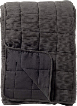 Dutch Decor - REZA - Bedsprei 240x260 cm - Charcoal Gray - antraciet