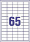 Avery Zweckform 6121 - Universele etiketten 38 x 21.2 mm - Permanent hechtend (1950 stuks)
