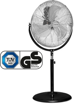 Trotec TVM 18 S - Statiefventilator - 100W 3 snelheden 45 cm - Chroom