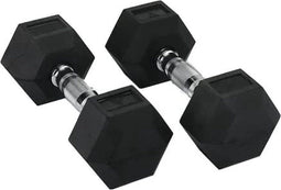 Hit Fitness - Hex Dumbbells - 2 x 4 kg - Zwart (2 stuks)