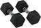 Hit Fitness - Hex Dumbbells - 2 x 4 kg - Zwart (2 stuks)