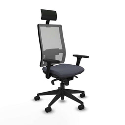 Bureaustoel met hoofdsteun Piqueras y Crespo 3D066N1 Donker grijs