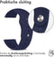imoshion Siliconen Sport bandje - Universeel 22 mm aansluiting - Donkerblauw