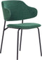 KENAI - Eetkamerstoel set van 2 - Groen - Polyester