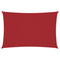 Zonnescherm rechthoekig 2x4 m oxford stof rood