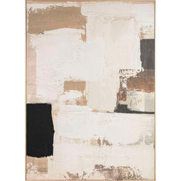 Schilderij Home ESPRIT Wit Beige Abstract Stads 130 x 5 x 180 cm