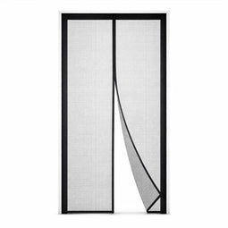 Ceruzo Deurgordijn 100x230 cm – Magnetisch – Vliegengordijn – Zwart- Klittenband