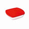 Vierkante Lunchtrommel met Deksel Ô Cuisine Cook&store Ocu Rood 25 x 22 x 7 cm 2,2 L Glas Silicon...