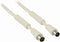Nedis Coaxkabel - IEC (Coax) Male - IEC (Coax) Female - Vernikkeld - 120 dB - 75 Ohm - Viervoudig Afgeschermd - 1.50 m - Rond - PVC - Wit - Envelop
