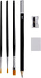 Artico Acrylverf 12 Tubes met Schilderspalet - in Houten Bewaardoos - Incl Kwasten - Hobbyverf - Acryl Verf - Op Waterbasis