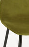 Mica Decorations Montelli - Eetkamerstoel - Velvet - Groen (set van 4)
