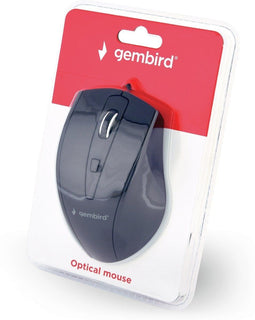 Gembird MUS-4B-02 - Bedrade Muis - Optische Sensor 1200dpi - Zwart