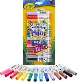 Crayola - Pip-Squeaks - Mini Viltstiften - 14 Afwasbare Viltstiften (14 stuks)