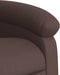 Fauteuil verstelbaar kunstleer bruin