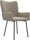 vidaXL - Eetkamerstoelen - 2 - st - fluweel - lichtgrijs
