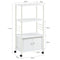 SoBuy Keukenkast - Keukenwagen - 3 vakken - Wit - 60x115x40 cm