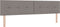 vidaXL - Hoofdbord - Knopgestoffeerd - Taupe - 200 - cm