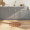 vidaXL - Vloerkleed - rond - 60 - cm - bamboe - naturel