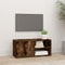 vidaXL - Tv-meubel - 80x31,5x36 - cm - bewerkt - hout - gerookt - eikenkleurig