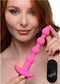 XR Brands Vibrating Silicone Anal Beads and Remote Control pink