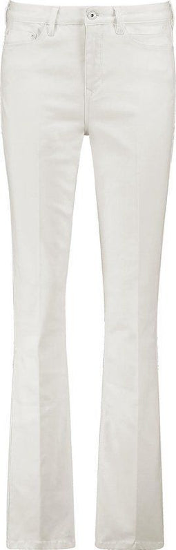 Edana - Flared spijkerbroek - Skinny pasvorm met wijduitlopende pijpen - Wit