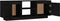 vidaXL - Tv-meubel - 110x30x40 - cm - massief - grenenhout - zwart