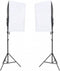 vidaXL - Fotostudioset - met - verlichtingsset, - achtergrond - en - reflector