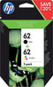 HP 62 - Inktcartridge - Origineel - Zwart & Kleur (4 ml)