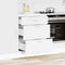 vidaXL - Keuken - onderkast - Lyon - bewerkt - hout - wit