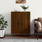 vidaXL - Dressoir - 69,5x34x90 - cm - bewerkt - hout - bruin - eikenkleur