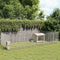 vidaXL - Dierenverblijf - 24 - panelen - 54x100 - cm - gegalvaniseerd - ijzer