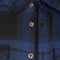 Life Line Jervis Padded Flannel Shirt Heren Blauw/zwart Maat Xxl