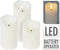 LEDkaars set van 3 stuks - Wit