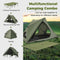 Coast Veldbed met Tent - 2-Persoons Campingbed 204 x 126 x 46 cm - Pop-up Tent 204 x 128 x 105 cm - Groen