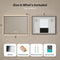 Mirlux Badkamerspiegel - LED Verlichting - Verwarming – Anti Condens - 80x60CM - Black