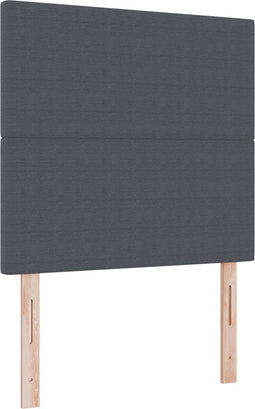 vidaXL - Hoofdbord - Simpel - Ontwerp - Donkergrijs - 80 - cm - Corduroy