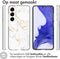 iMoshion Hoesje Geschikt voor Samsung Galaxy S23 Plus Hoesje Siliconen - iMoshion Design hoesje - Wit / White Marble