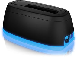 ICY BOX IB-1124L-C3 - Dock - 2.5"/3.5" SATA - USB 3.2 Gen 1 - Zwart