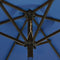 vidaXL - Parasol - met - LED-verlichting - 200x211 - cm - aluminium - azuurblauw