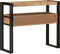 vidaXL - Console - Tafel - Zwart - 90x33x75 - cm - Massief - Acaciahout - en - Metaal