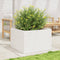 vidaXL - Plantenbak - 70x70x46 - cm - massief - grenenhout - wit