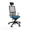Bureaustoel met hoofdsteun Piqueras y Crespo 4B066N1 Groene benzine